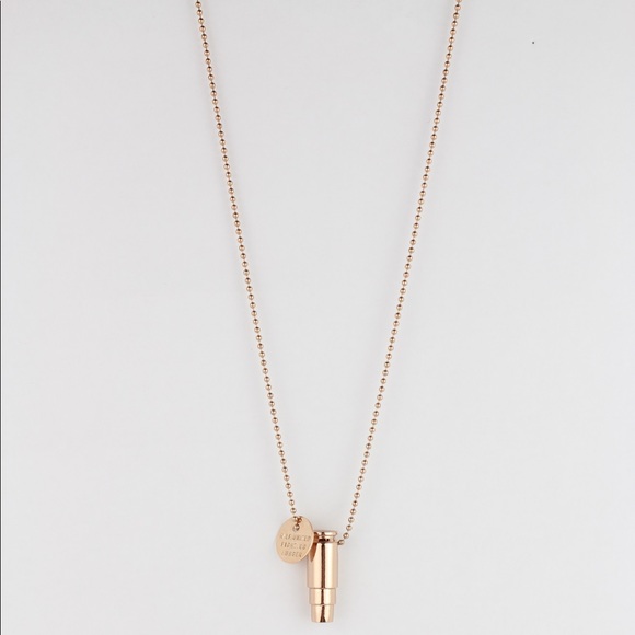 NWT Half United Fighting Hunger Bullet Necklace - Picture 3 of 3